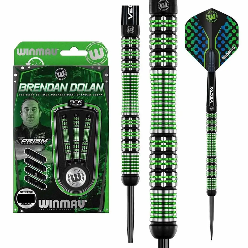 Dardos Winmau Brenda Dolan 21 90% Tungsteno 21g Profesionales vista 5