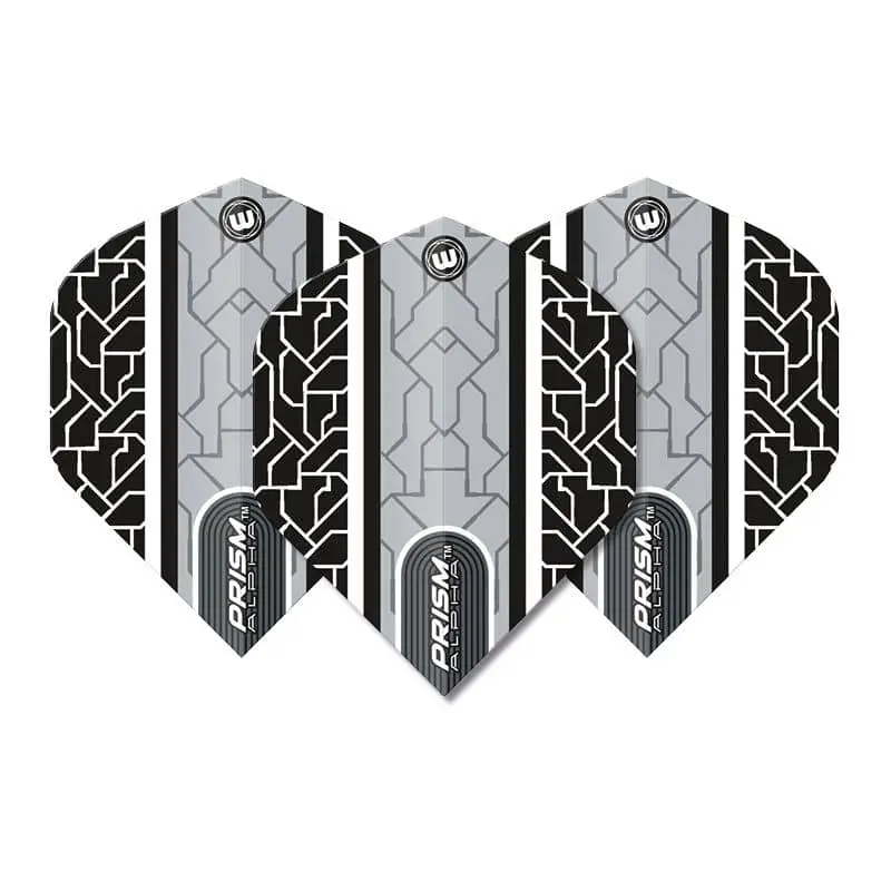Plumas Winmau Darts Standard Prism Alpha Black White6915.704 vista 3