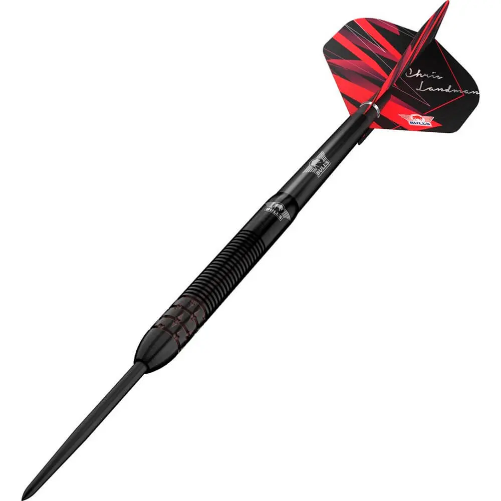 Dardos Bulls Darts Chris Landman E2 Steeltip 90% Tungsteno 21g Profesionales vista 2