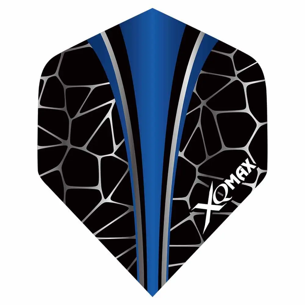Plumas Flights XQMax Pet Darts Standard Blue Crackle
