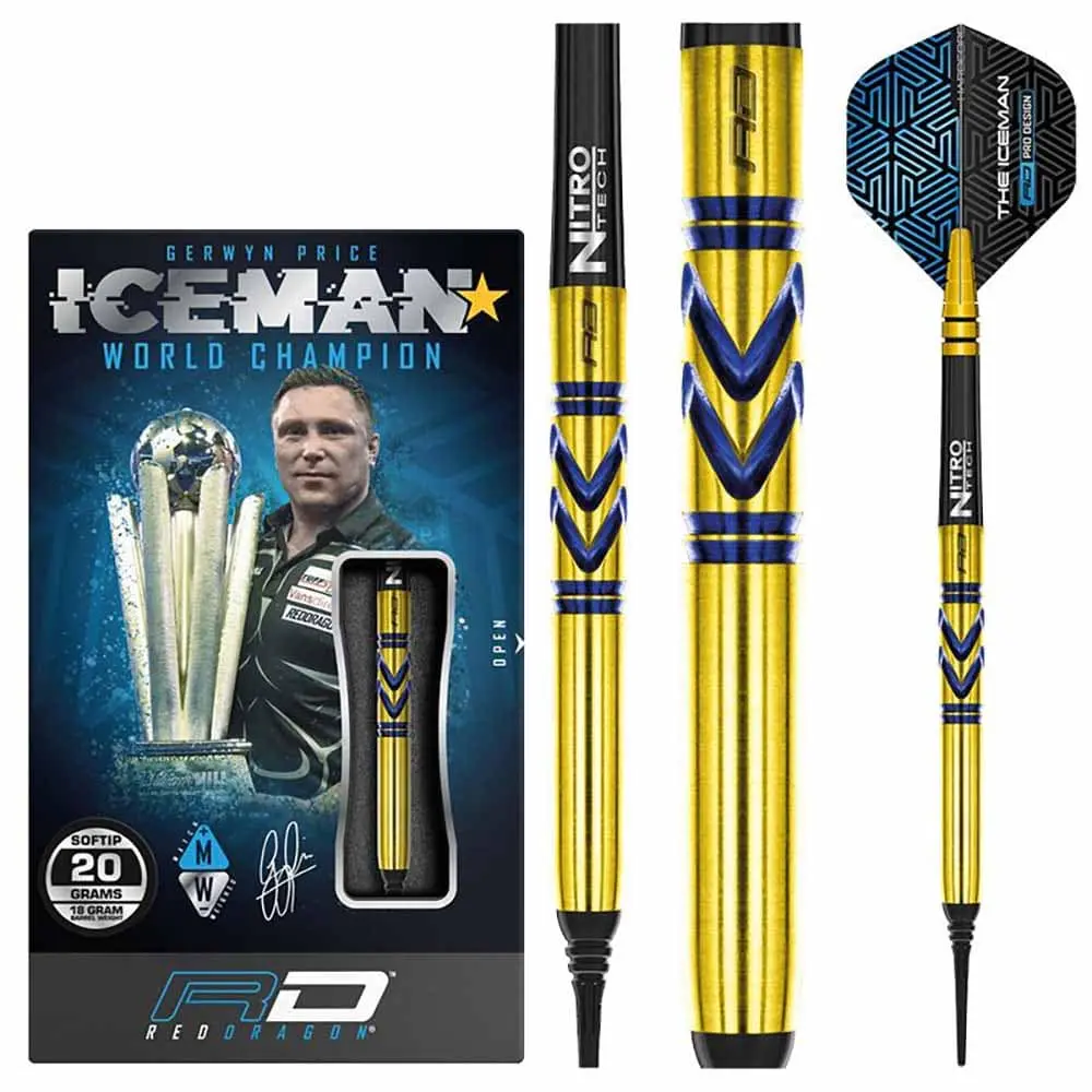 Dardos Red Dragon Gerwyn Price Avalache Gold 90% Tungsteno 20g Profesionales vista 3