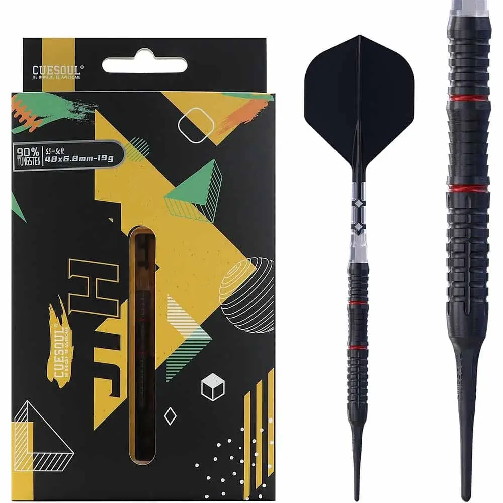Dardos Cuesoul Jiho S5 Soft tip jhs5-19 90% Tungsteno 19g Profesionales