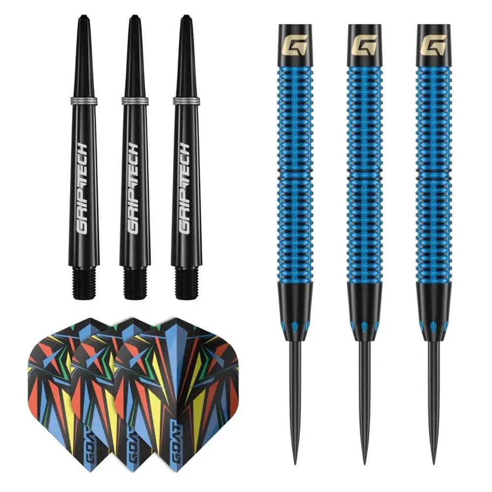 Dardos GOAT Athlete Blue Steel Latón 12g vista 5