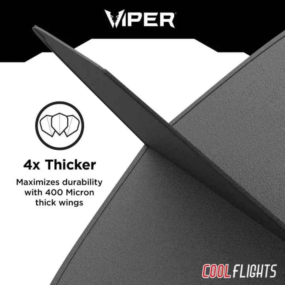 Pluma Dardos Viper Cool Flights Standard Black30-7725 vista 5