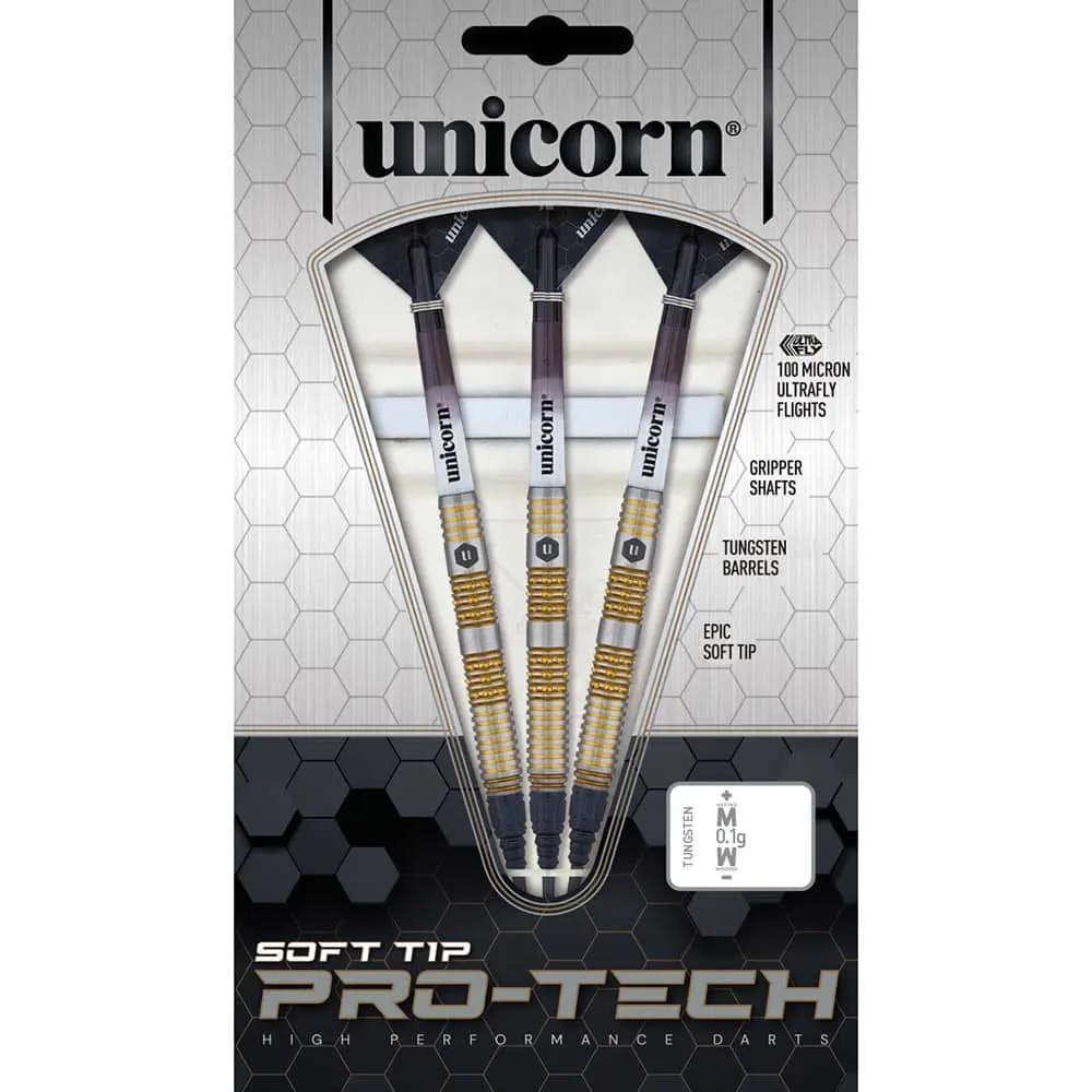 Dardos Unicorn Pro-Tech Style 6 Tungsten 70% Tungsteno 18g vista 5