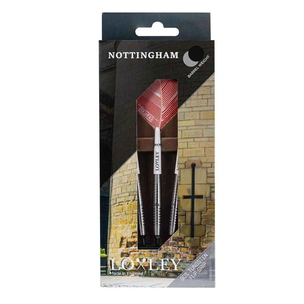 Dardos Loxley Darts Nottingham Punta Plastico 90% Tungsteno 18g Profesionales vista 3