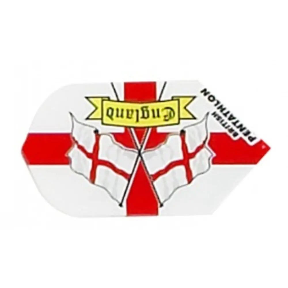 Plumas Pentathlon Slim Bandera Inglaterra2472 vista 3