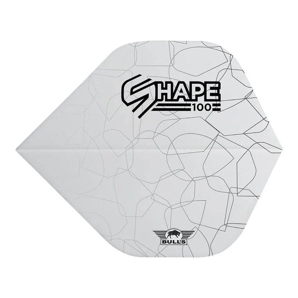 Plumas Bulls Darts Shape 100 White StandardBU-50934 vista 2
