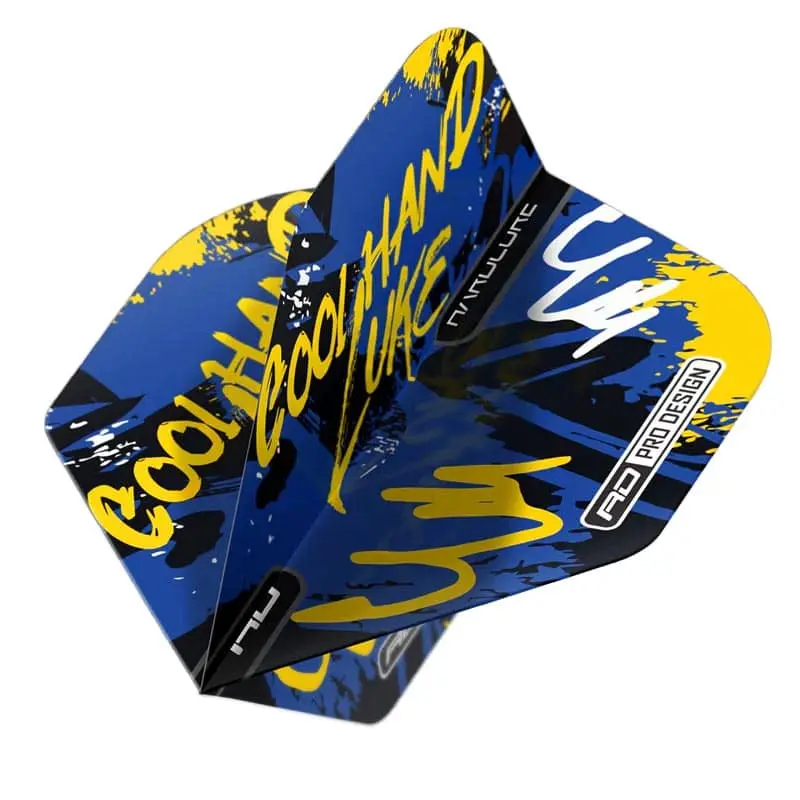 Plumas Flights Red Dragon Luke Humphries Graffiti Blue H/coreF6866 vista 3