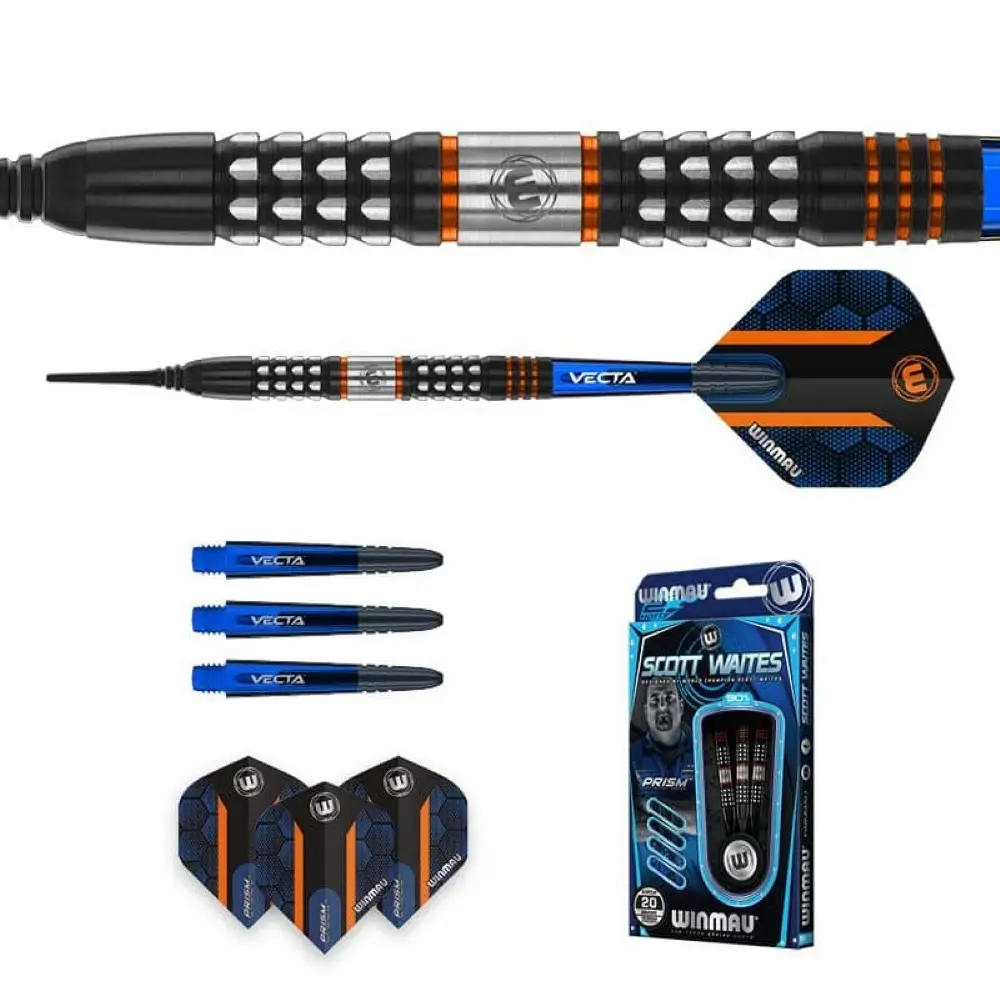 Dardos Winmau Scott Waites 20 90% Tungsteno 18g Profesionales vista 5