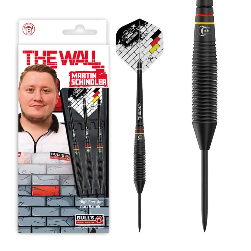 Dardos Bulls Darts DE Martin Schindler Latón Negro 21gr12711 vista 2