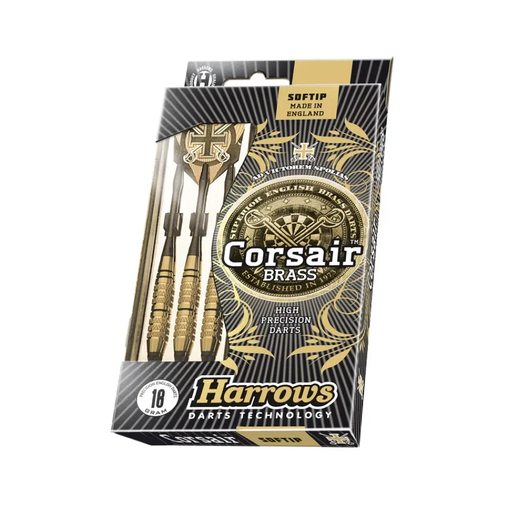 Dardos Harrows Corsair Black 18g vista 3