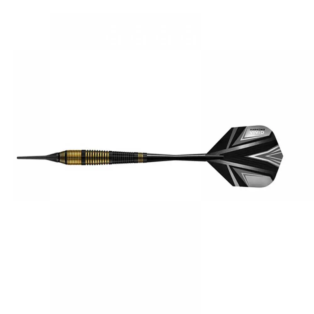 Dardos Harrows Darts Vivid Brass Black Latón 18g Iniciación