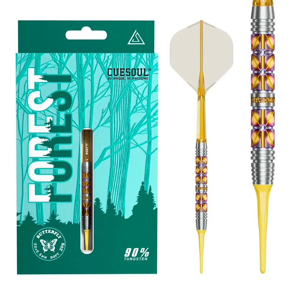 Dardos Cuesoul Forest Butterfly 90% Tungsteno 20g Profesionales