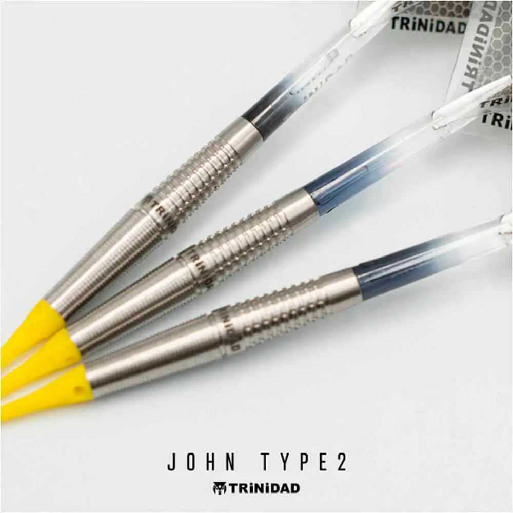 Dardos Trinidad Darts Pro John Type 2 90% Tungsteno 19g Profesionales vista 2
