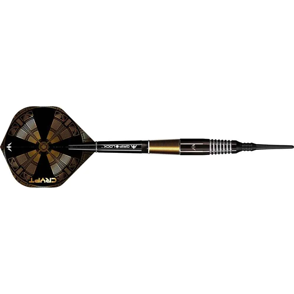 Dardos Mission Crypt M2 Nego Dorado - 90% Tungsteno 21g Profesionales