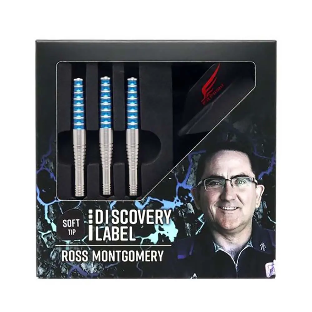 Dardos Cosmo Darts DISCOVERY LABEL Ross Montgomery 90% Tungsteno 19g Profesionales vista 5