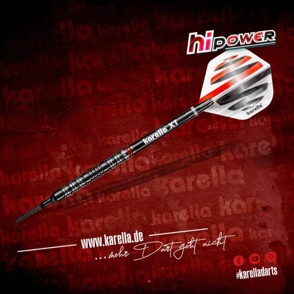 Dardos Karella Hipower Black 02 90% Tungsteno 20g Profesionales vista 3