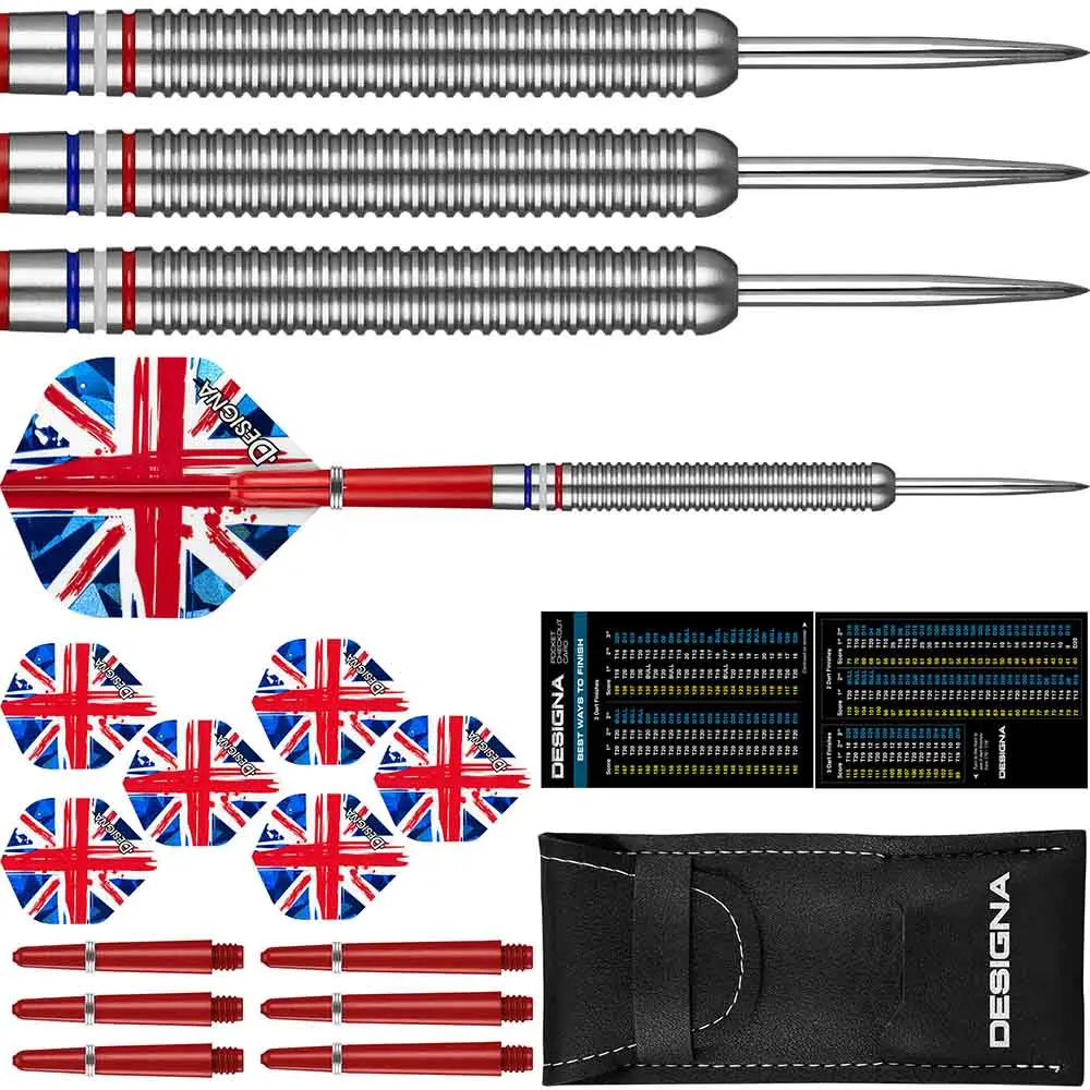 Dardos Designa Patriot X Darts Gran Bretaña 90% 24gD0748 vista 2