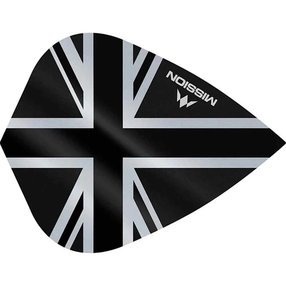 Plumas Mission Darts Kite Alliance Union Jack NegroF3095 vista 2