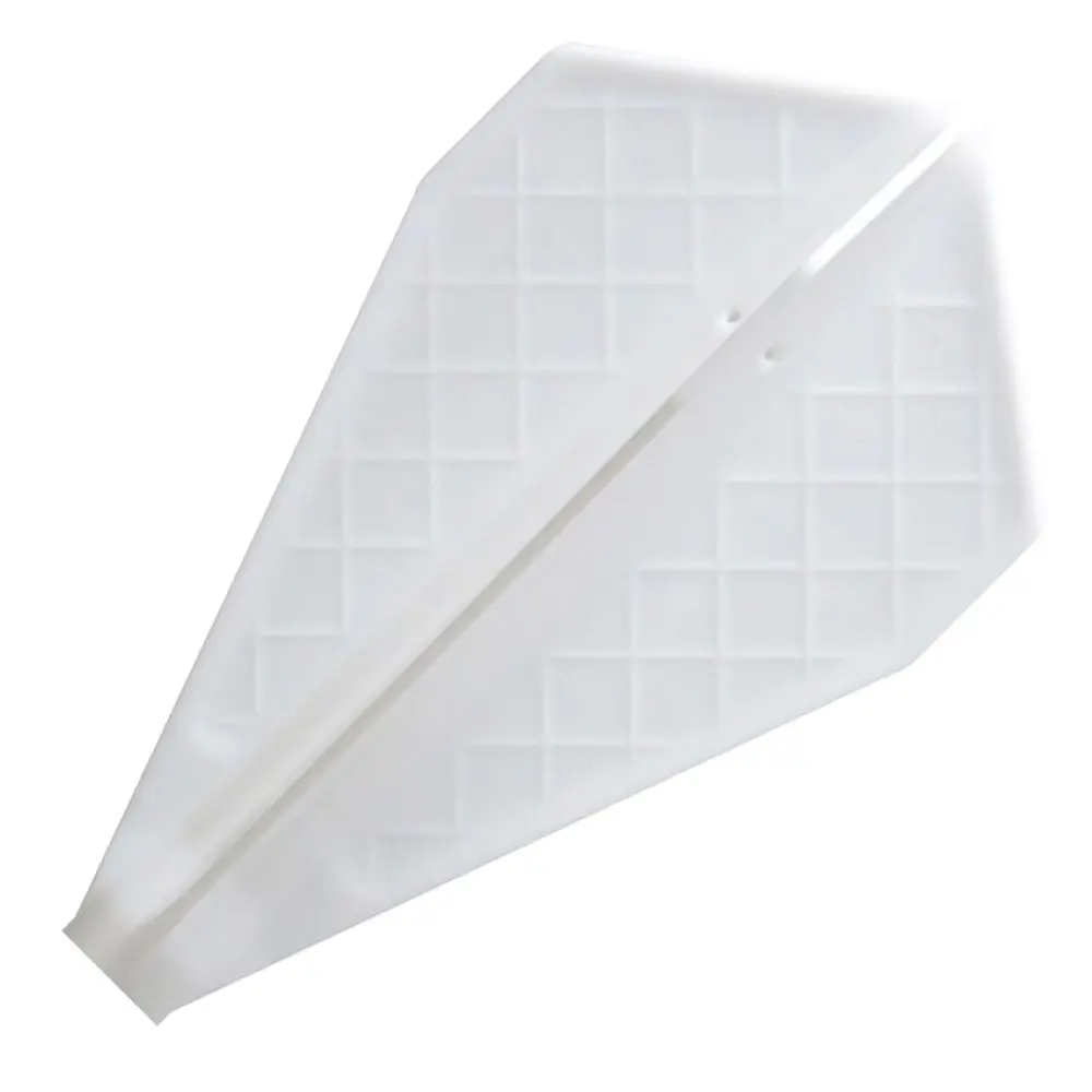 Plumas Cosmo Darts Flights Flight Pro V-1 White vista 2
