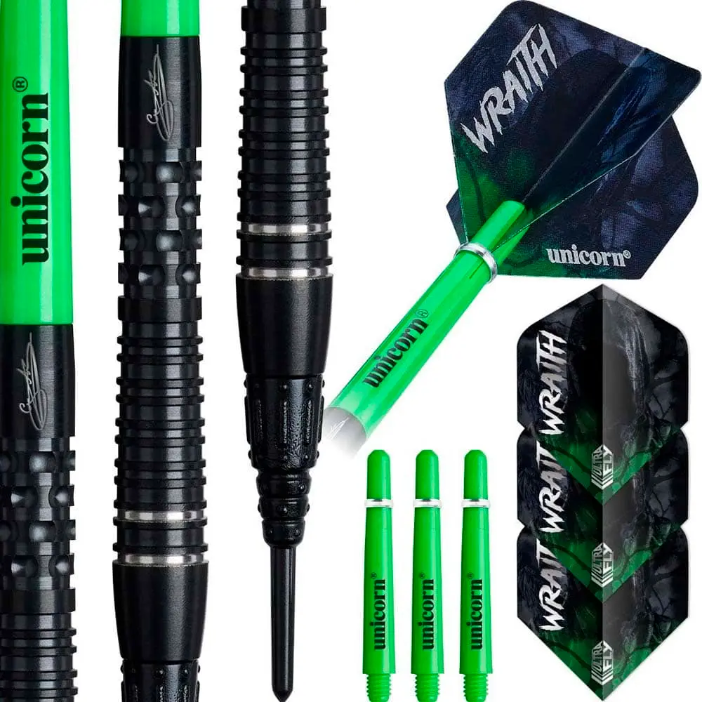Dardos Unicorn Wraith Gary Anderson P6 90% Tungsteno 20g Profesionales vista 3