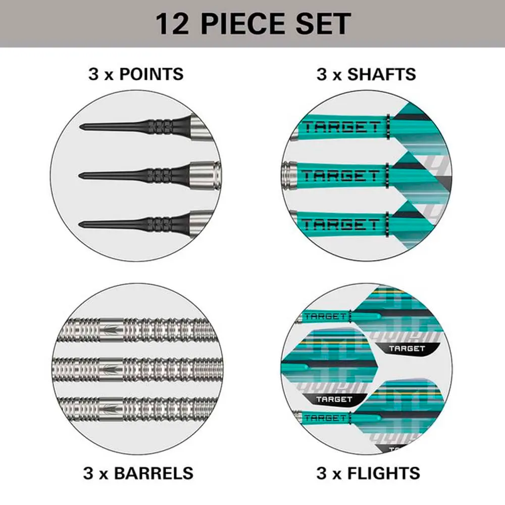 Dardos Target Hydro 12 90% Tungsteno 20g Profesionales vista 5