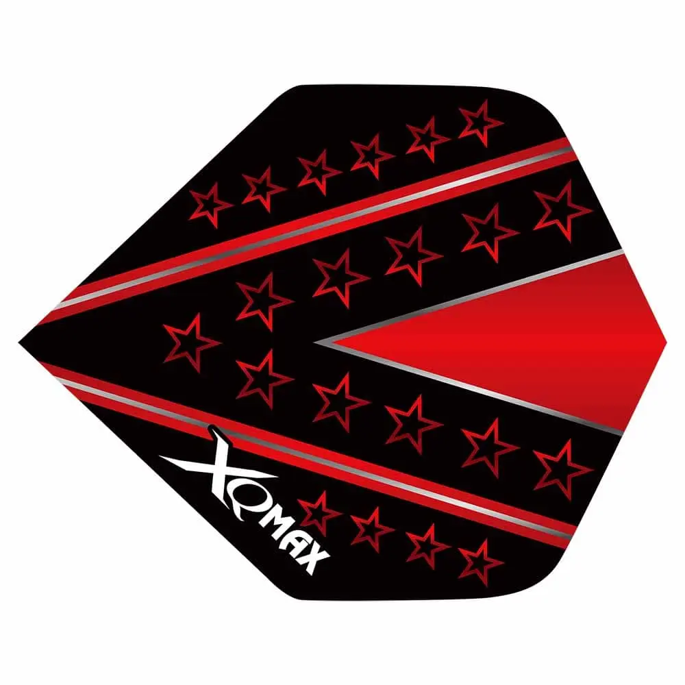 Plumas Flights XQMax Pet Darts Standard Red Star vista 3