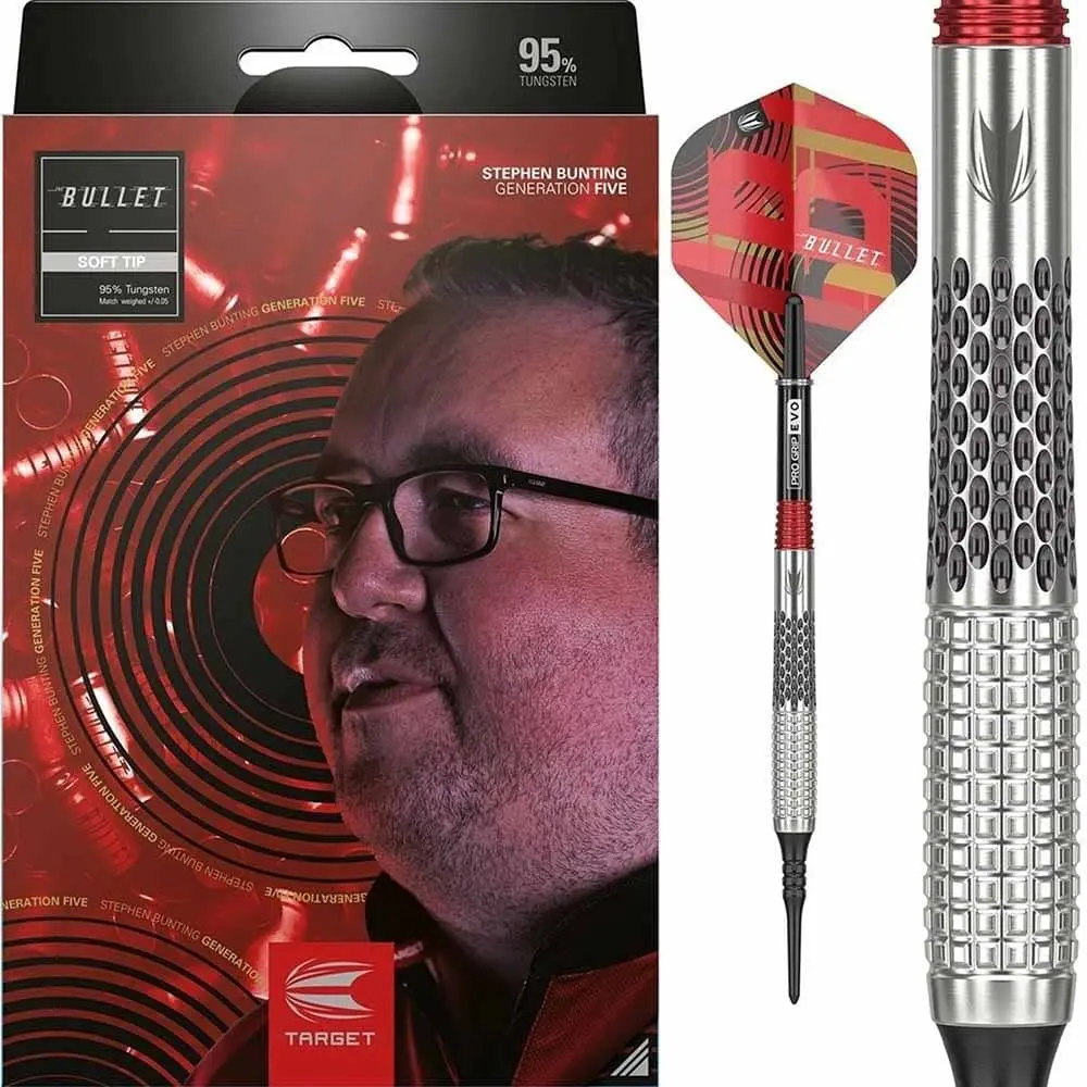 Dardos Target Darts Stephen Bunting G5 90% Tungsteno 18g Profesionales vista 4