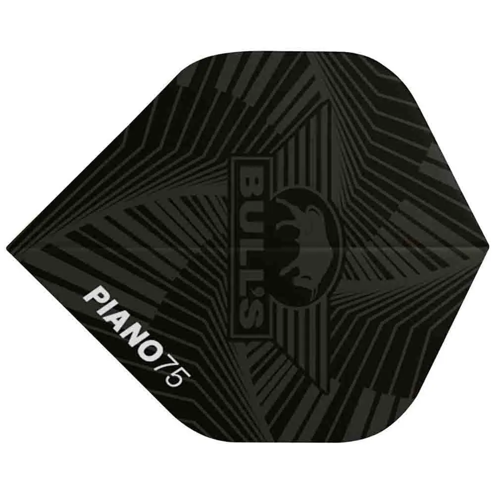 Plumas Bulls Darts Piano 75 No2 Standard NegroBU-50987 vista 3