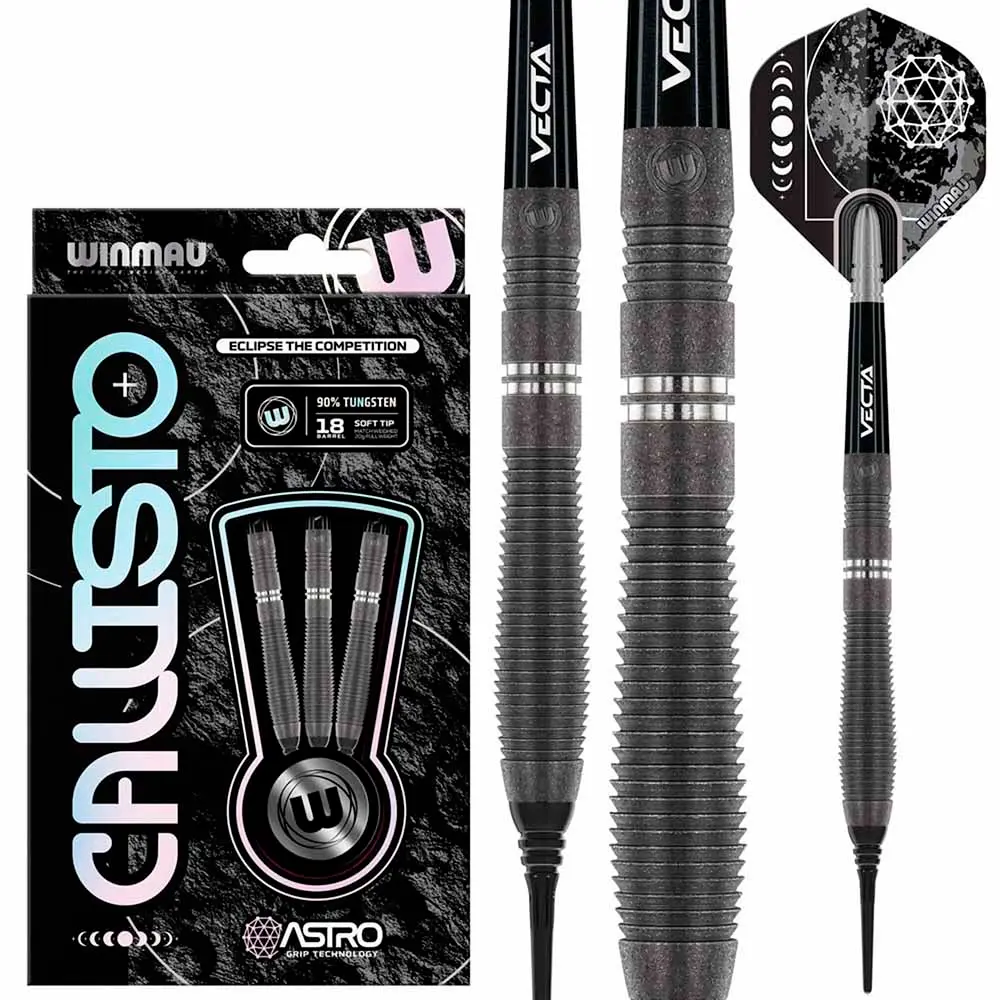 Dardos Winmau Callisto 2 Teardrop 20 90% Tungsteno 20g Profesionales vista 6