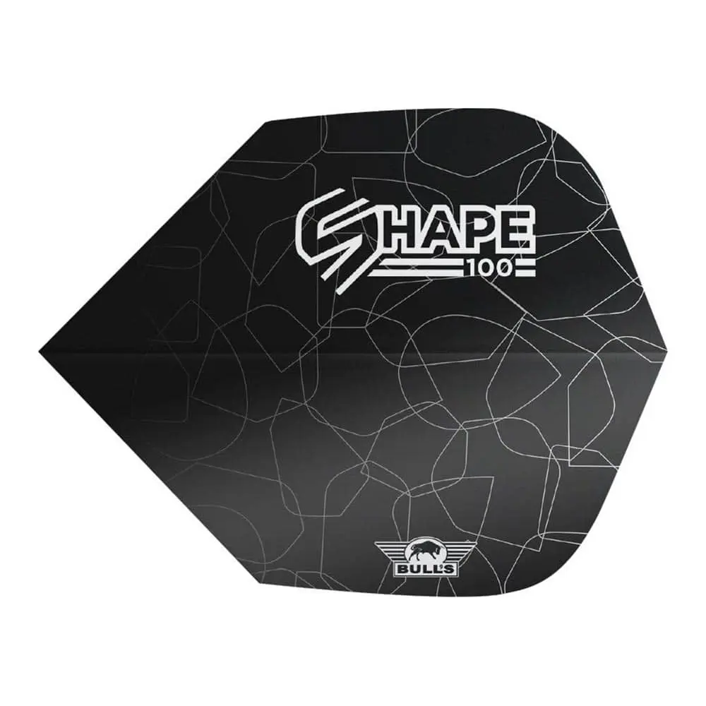 Plumas Bulls Darts Shape 100 Black ShapeBU-50935 vista 2