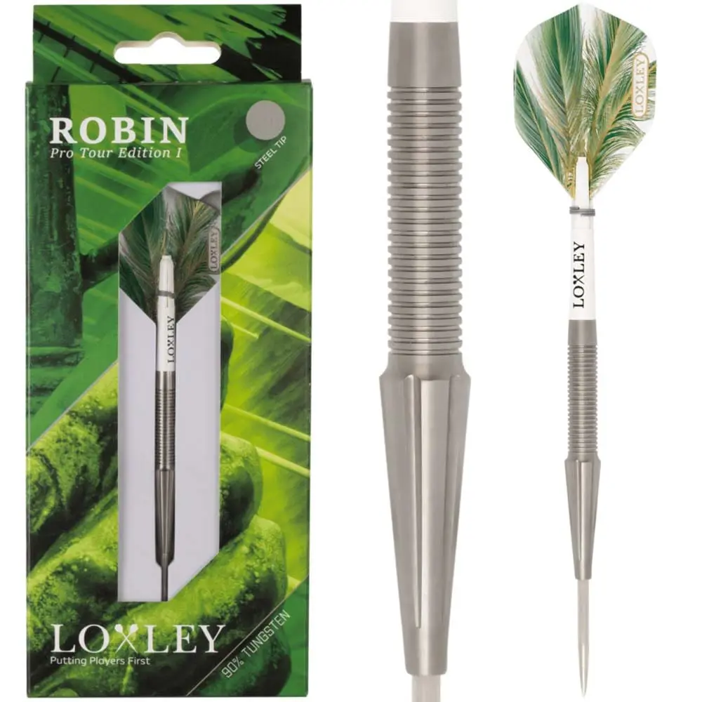 Dardos Loxley Darts Robin Pro Tour Model 1 90% 23g Punta Acero