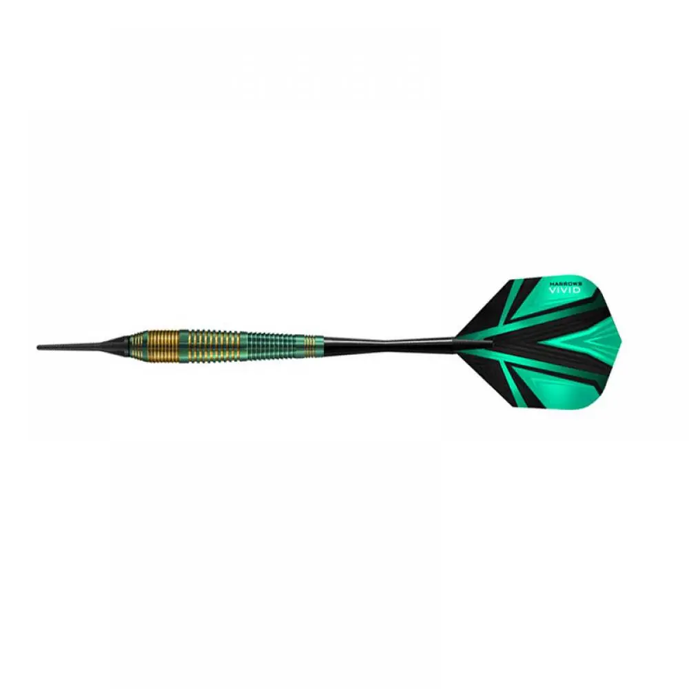 Dardos Harrows Darts Vivid Brass Green Latón 18g Iniciación