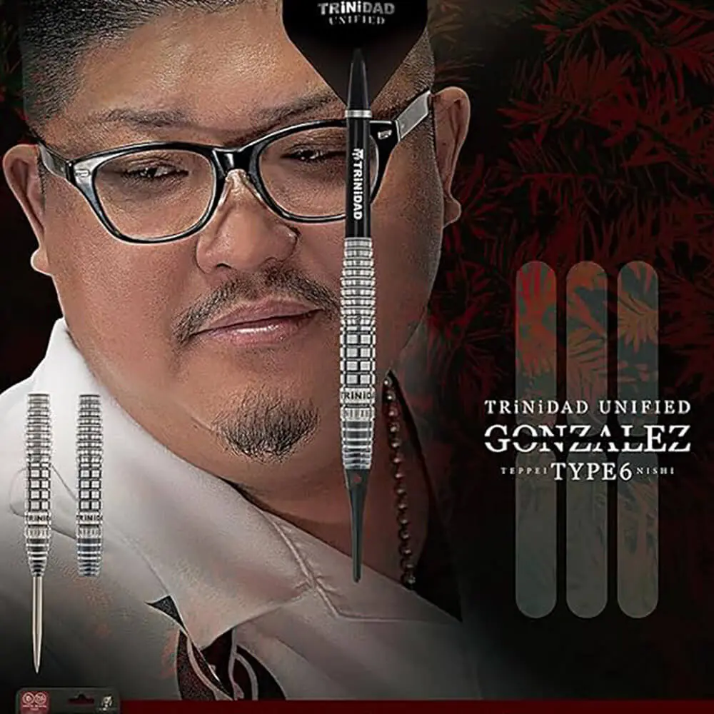 Dardos Trinidad Darts Gonzalez Type6 Teppei Nishi 21gr 90% vista 6