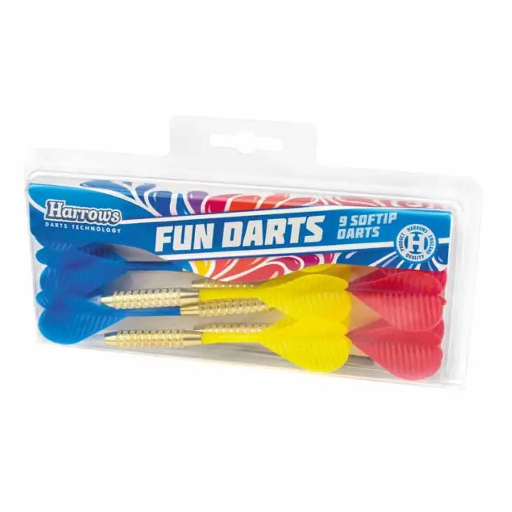 Pack Dardos Harrows Fun Darts Laton 2ba 4mm Steel Tip Set 9 Unid. vista 3