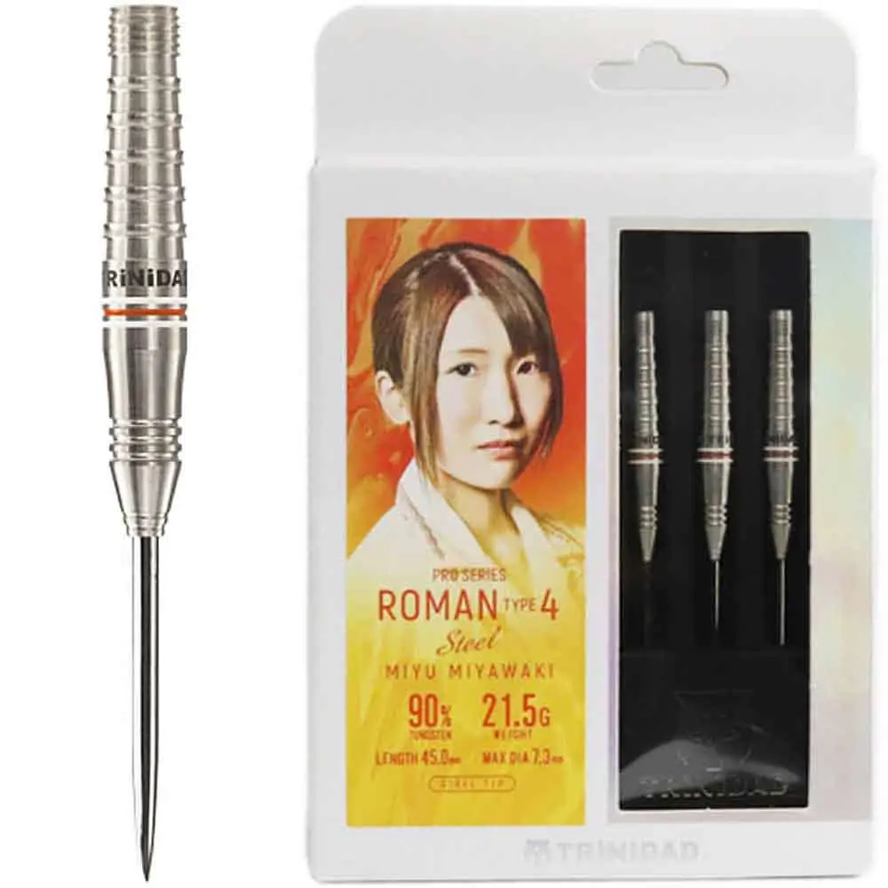 Dardos Trinidad Darts Roman Type 4 Steel 21.5gr 90% vista 2