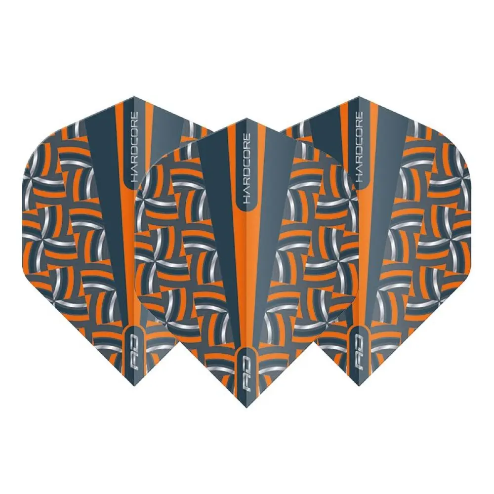 Plumas Flights Red Dragon Hardcore Radikal Orange Rope vista 2