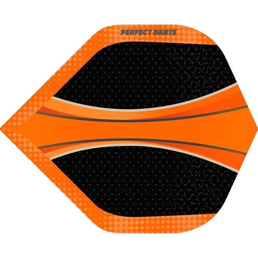 Plumas Perfect Darts Solarfox No2 Std Negro NaranjaF3249 vista 3