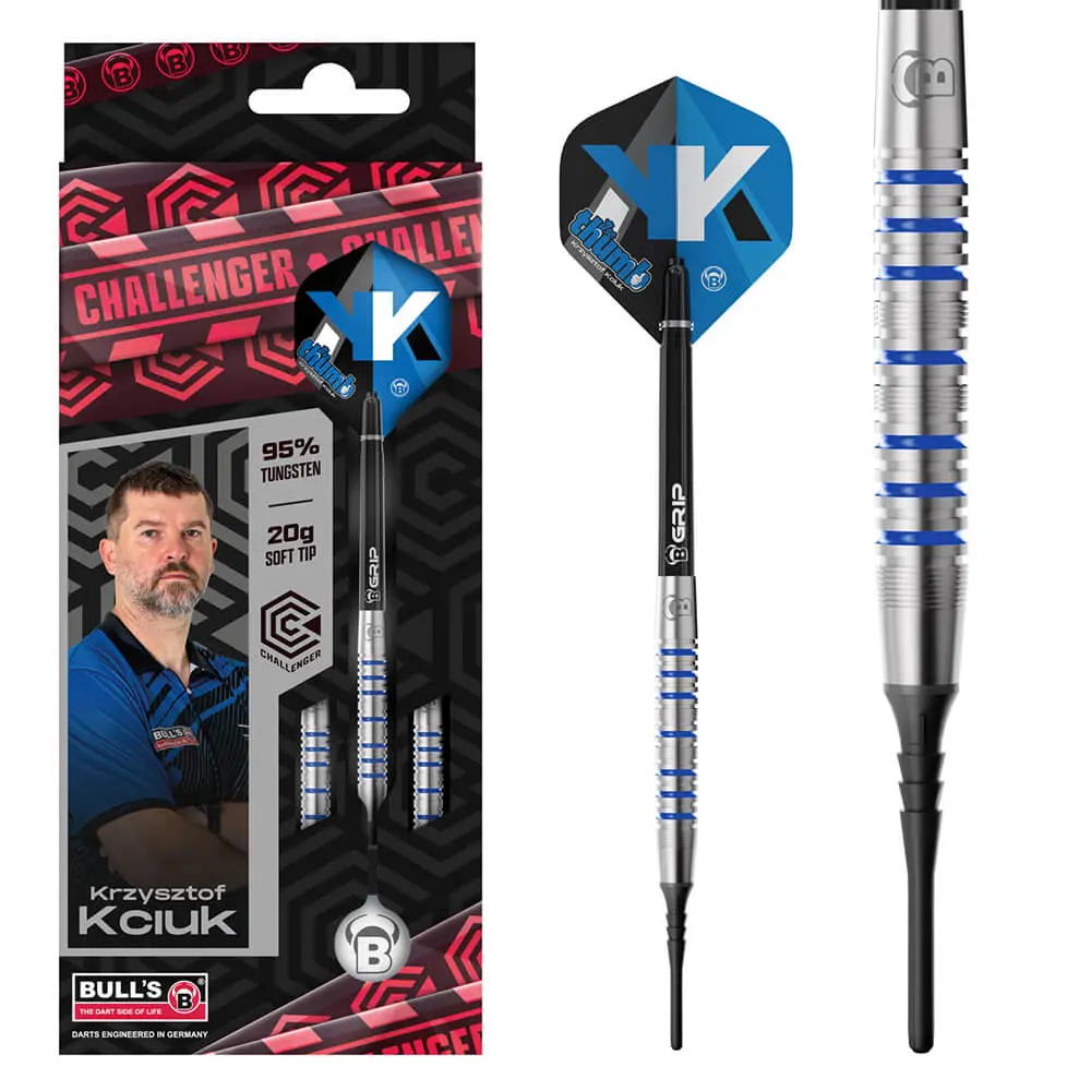 Dardos Bulls DE Krzysztof Kciuk Challenger 90% Tungsteno 20g Profesionales vista 4