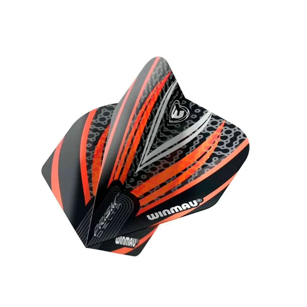 Plumas Winmau Darts Standard Prism Delta Negro Blanco Naranja6915.288 vista 2