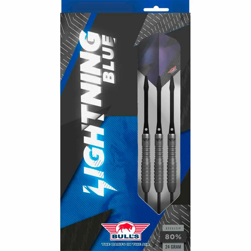 Dardos Bulls Darts Lightning Blue P.Metal 80% 22g vista 6