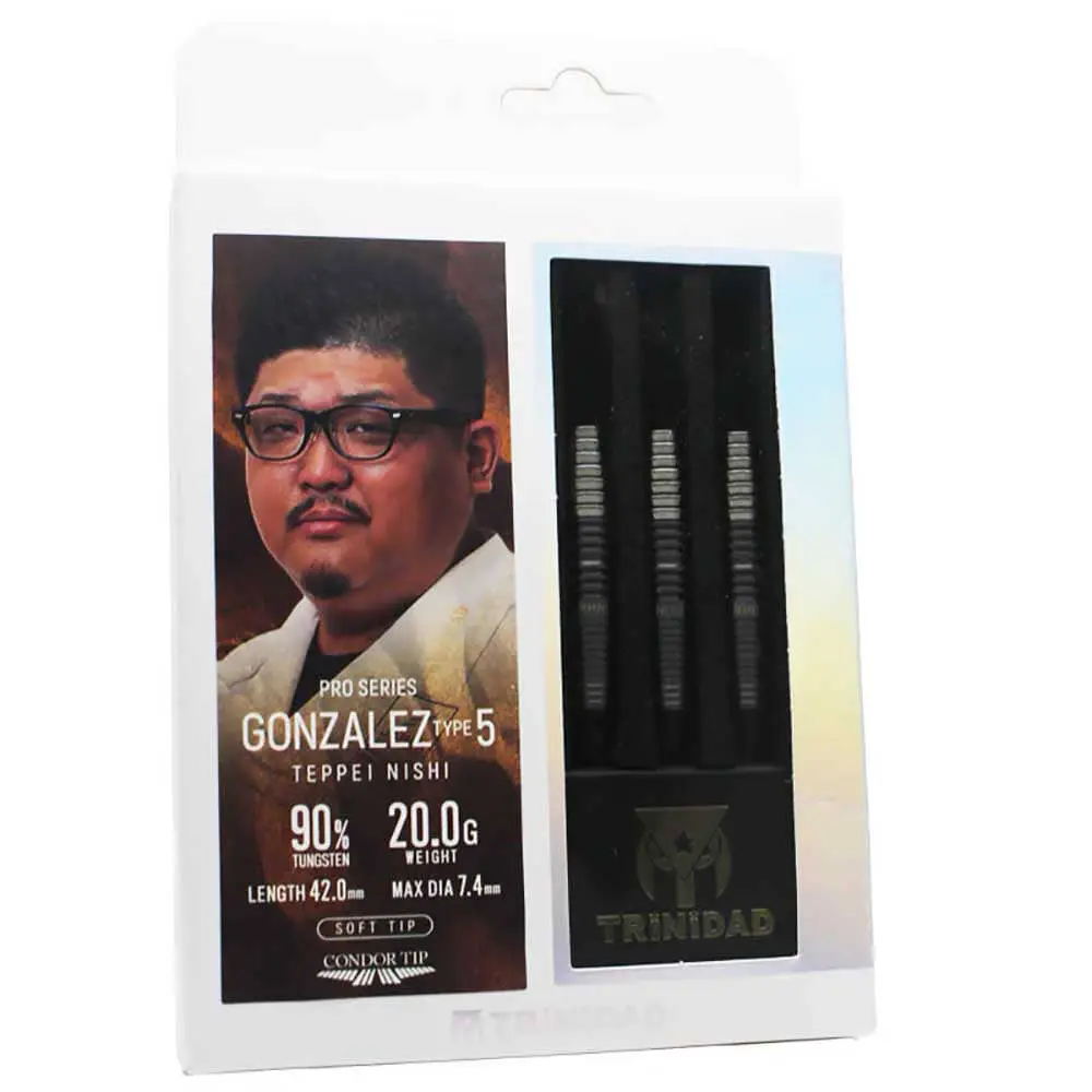 Dardos Trinidad Darts Gonzalez Type 5 P.Plastico 90% Tungsteno 20g Profesionales vista 4