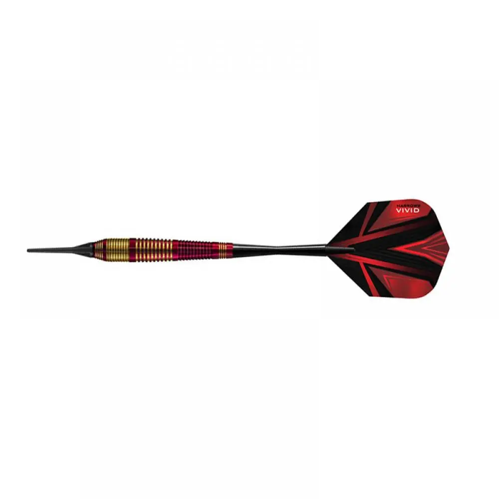 Dardos Harrows Darts Vivid Brass Red Latón 18g Iniciación