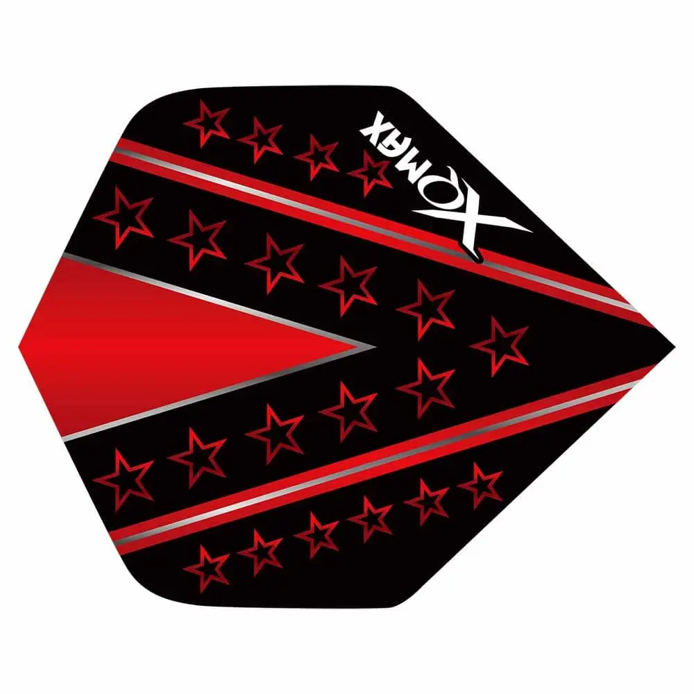 Plumas Flights XQMax Pet Darts Standard Red Star vista 2