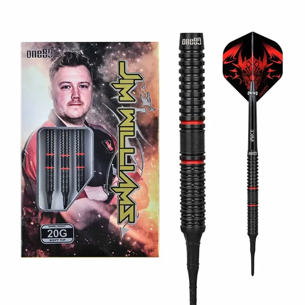 Dardos One80 Jim Willians 90% Tungsteno 18g Profesionales vista 6