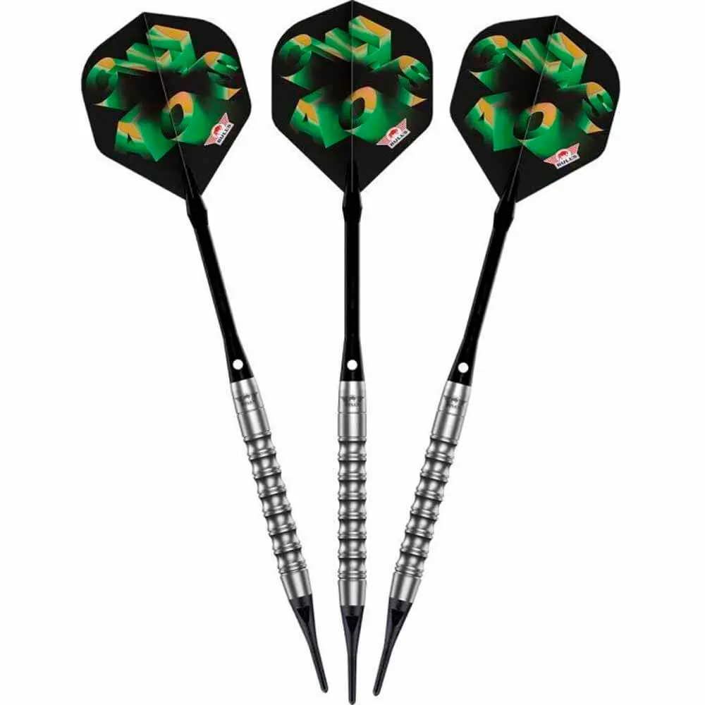 Dardos Bulls Darts Chaos Green P.Plastico 90% Tungsteno 21g Profesionales vista 2