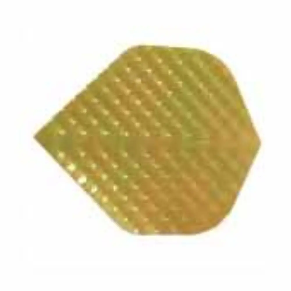 Plumas Iridescent Embossed Standard Amarilla vista 2