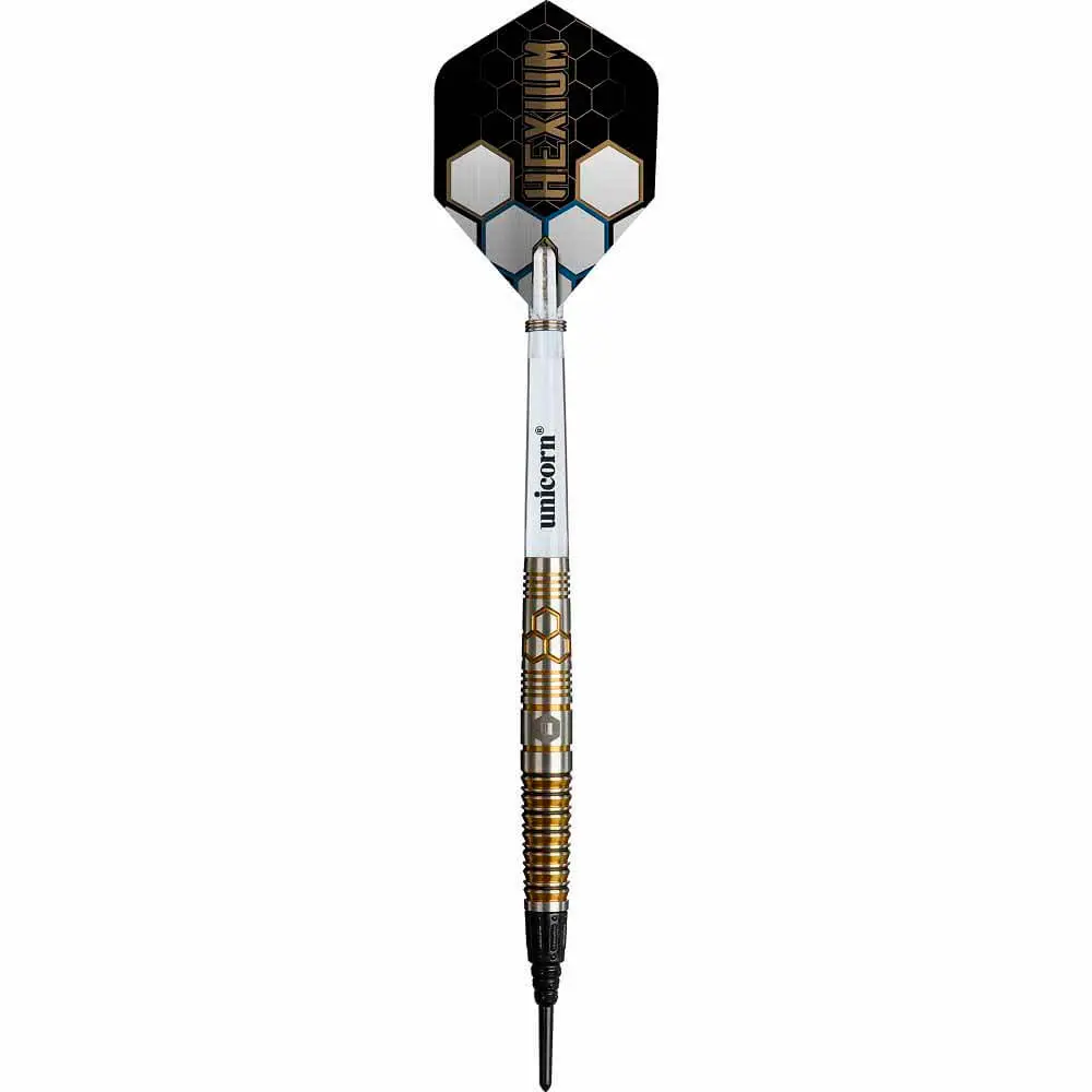 Dardos Unicorn Hexium 3 Black Gold 90% Tungsteno 23g Profesionales vista 2