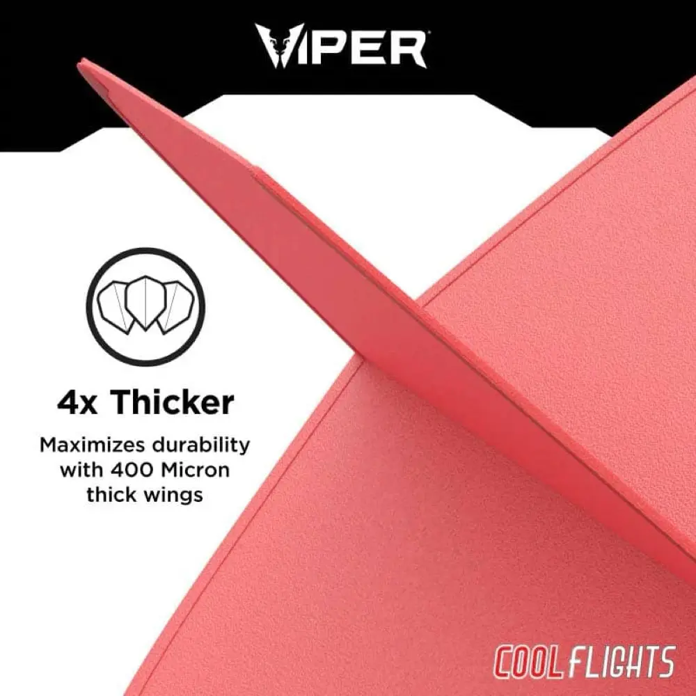 Pluma Dardos Viper Cool Flights Standard Red30-7726 vista 3